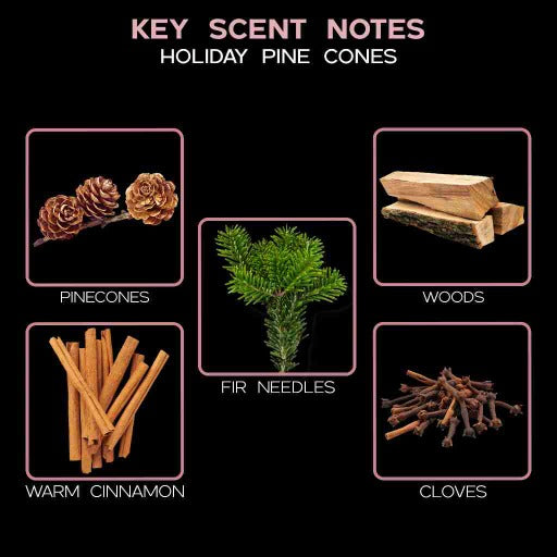 key scent holiday pine cones