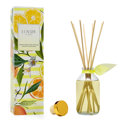 Sunshine and Lemons Reed Diffuser Front no BG