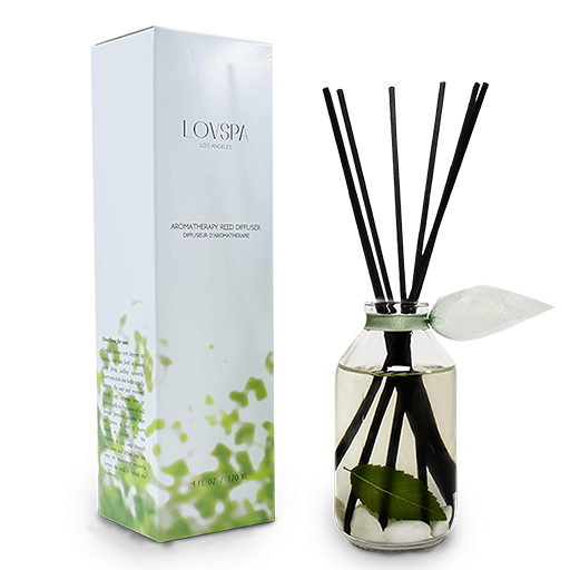 ZEN White Tea and Ginger Reed Diffuser Front no BG