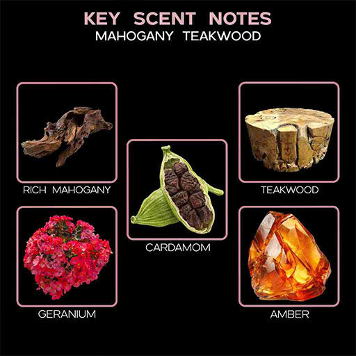 Key Scent Notes Mahogany Teakwood ingredients