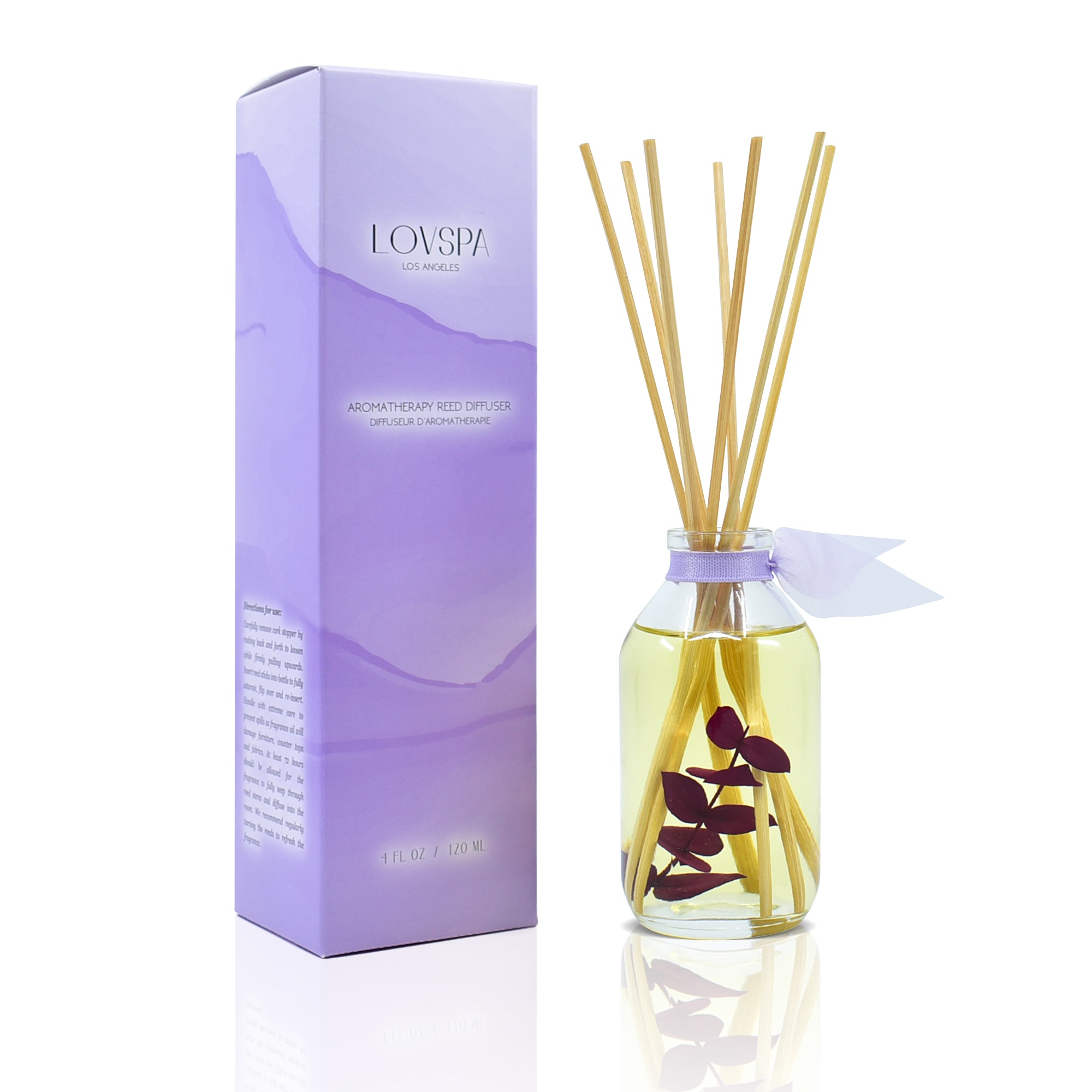 LOVSPA Fragrances DE-STRESS Lavender & Eucalyptus Reed Diffuser