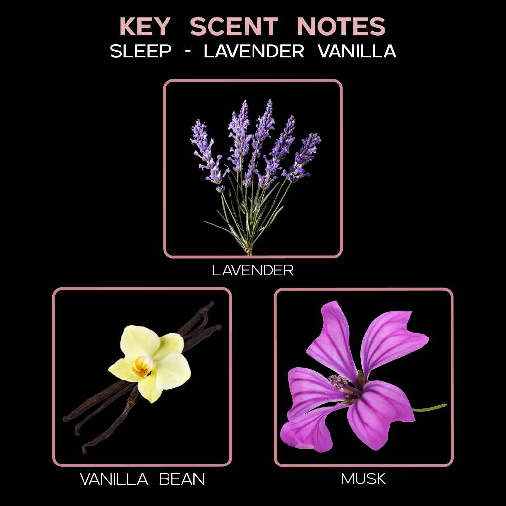key scent sleep lavender vanilla
