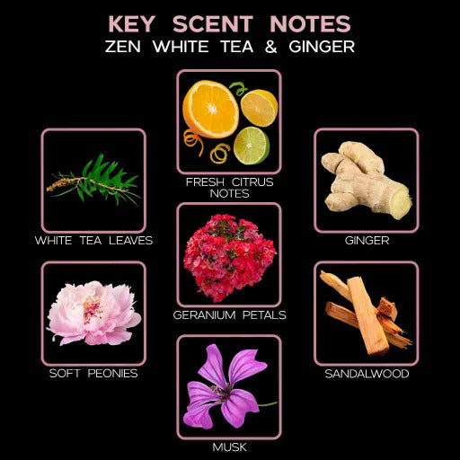 key scent  zen white tea ginger ingredients