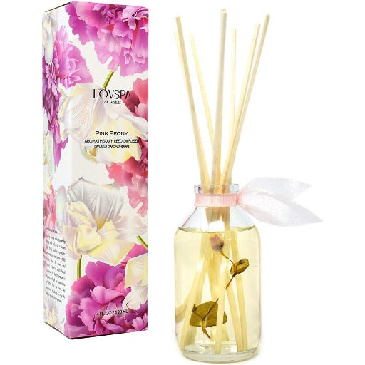Floral Pink Peony Reed Diffuser