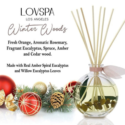 LOVSPA Winter Woods Reed Diffuser and Sticks Gift Set