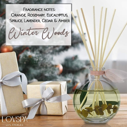 LOVSPA Winter Woods Reed Diffuser and Sticks Gift Set